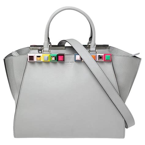 fendi 3jours grey|Fendi Leather 3Jours .